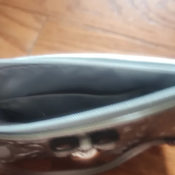 Coach Silver Metallic Clutch Wristlet - Picture 4 of 4